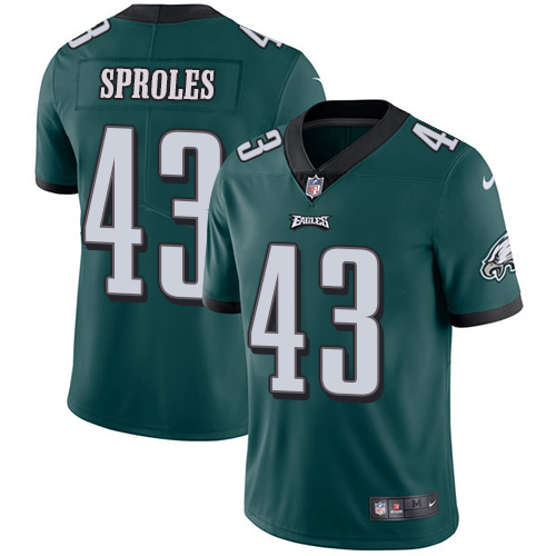 2019 men Philadelphia Eagles 43 Sproles green Nike Vapor Untouchable Limited NFL Jersey